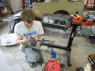 Sean is rebuilding the original 289 engine.