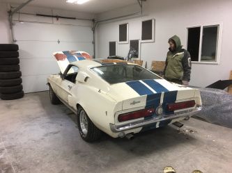 1967 GT500 with original dual quad 428 which has been stored for over 35 years.