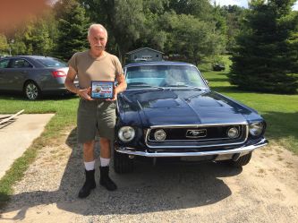 Trophy winning Blue 1968 mustang GT fastback, Grand Rapids