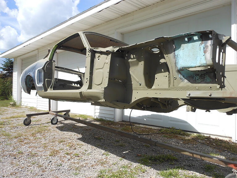Mustang Restoration Media Blasting